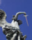 Archangel Michael  sheathing a bloodied sword atop the castel sant'angelo in rome, italy