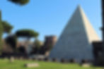 The Pyramid of Cestius Rome, Italy