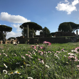 ruins at ostia antica