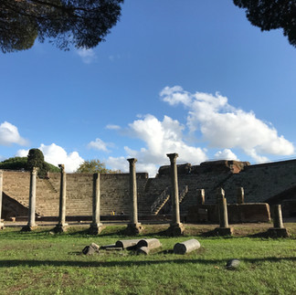 ruins at ostia antica